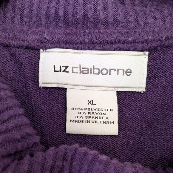 Purple Cowl Neck Sweater - Picture 2 of 2